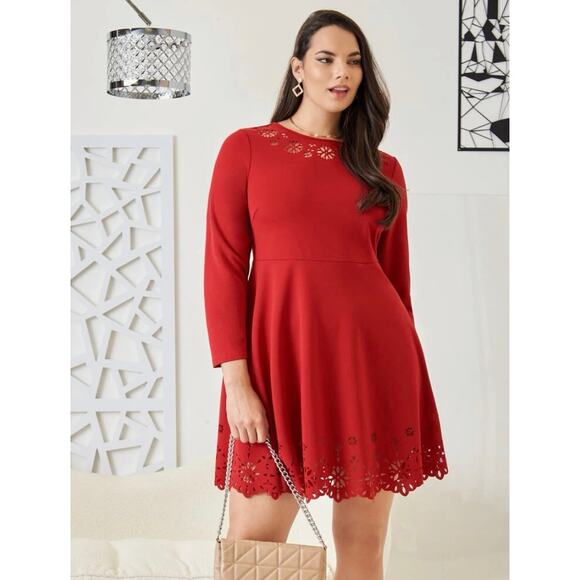 SHEIN Dresses & Skirts - Laser Cut-Out Dress- Size 3XL